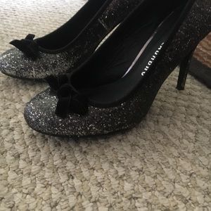 Sparkly Black Heels